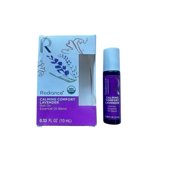 Radiance Organic Calming Comfort Lavender Roll On Essential Oil Blend 0.33oz - Picture 1 of 2